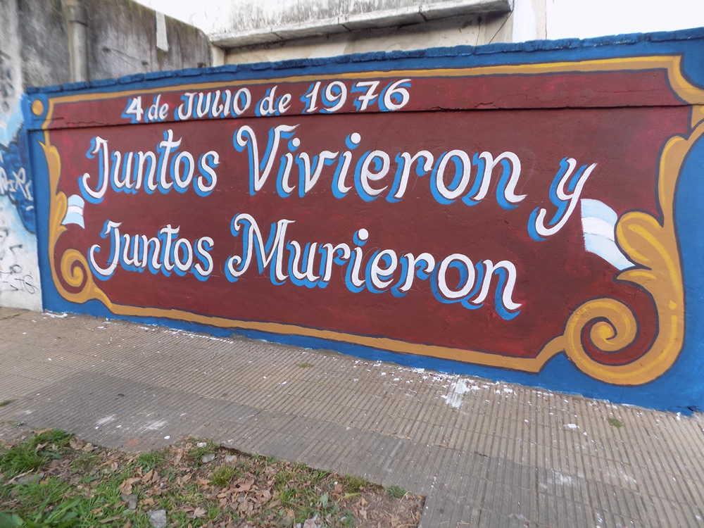 Mural realizado entre la comunidad Palotina y Grupo Cultural Cruz del Sur 